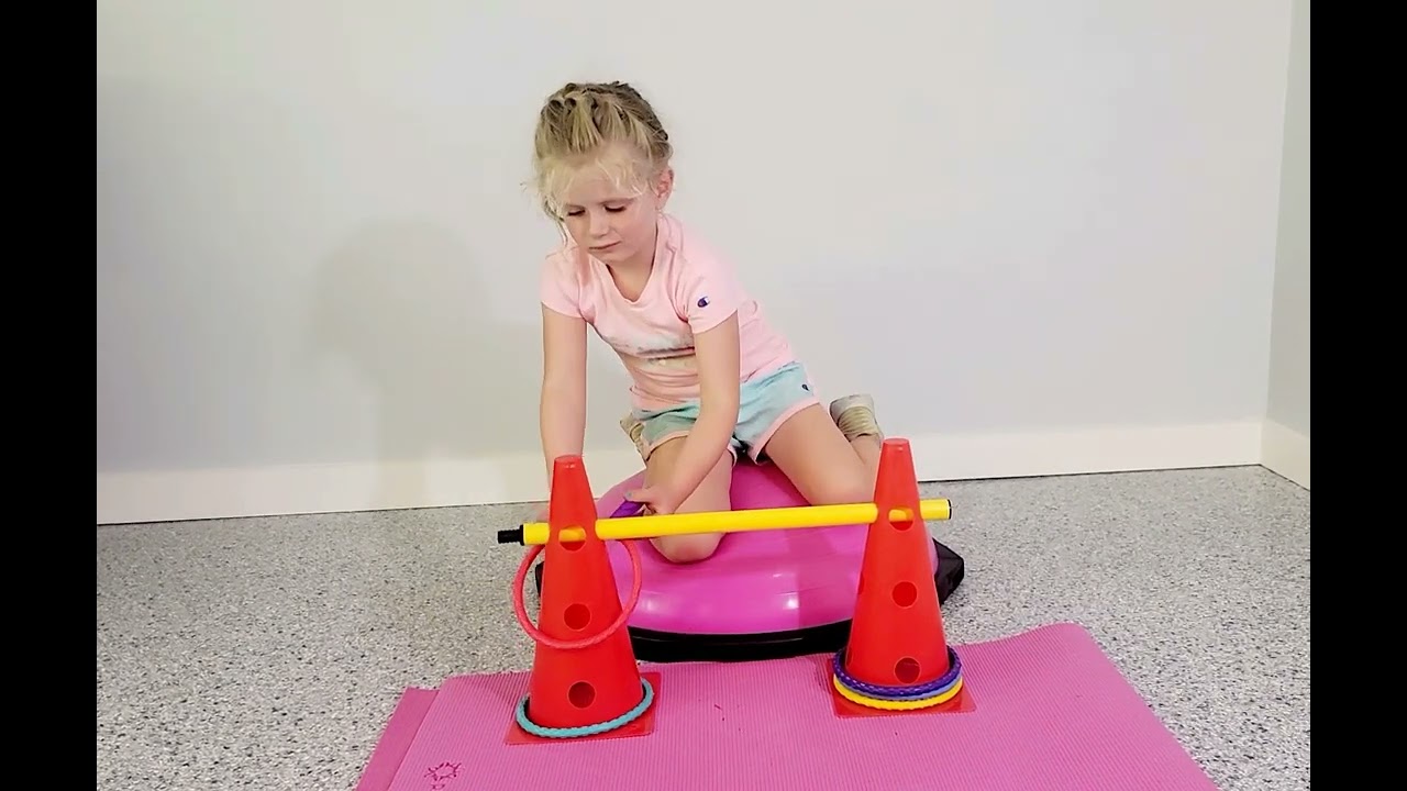 Bosu Ball Tall Kneel Ring with Tongs Transfer
