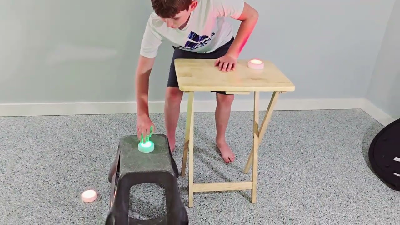 Colorful Tap Light With Weight Shifts