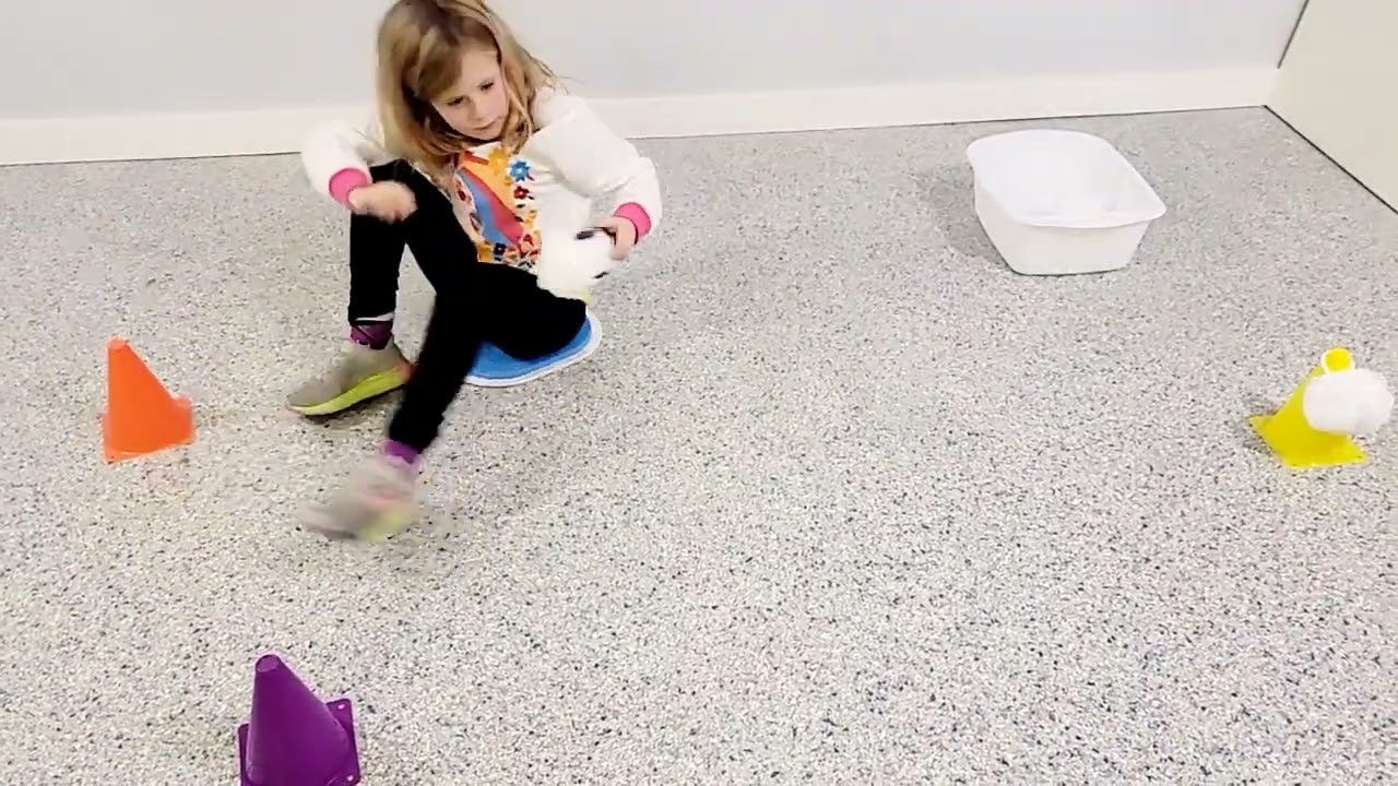 Snowball Tongs Scooter Activity
