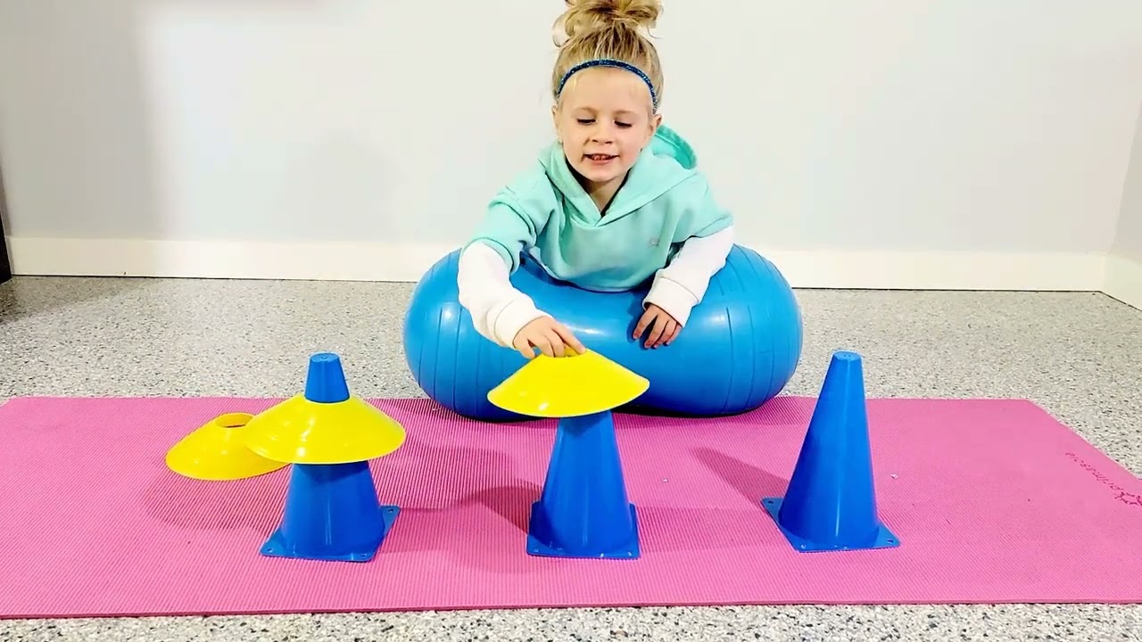 Prone Peanut Ball Cone Stack