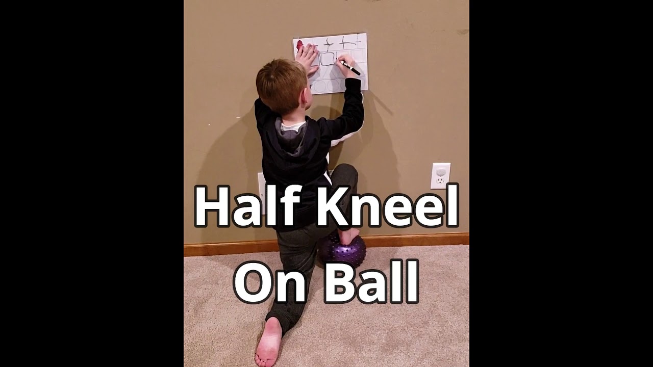 Half Kneel On Ball