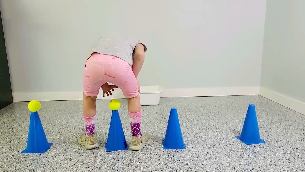 Tennis Ball on Cone Through The Legs