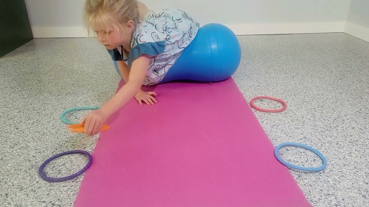 Stability Ball Tongs Marble Transfer