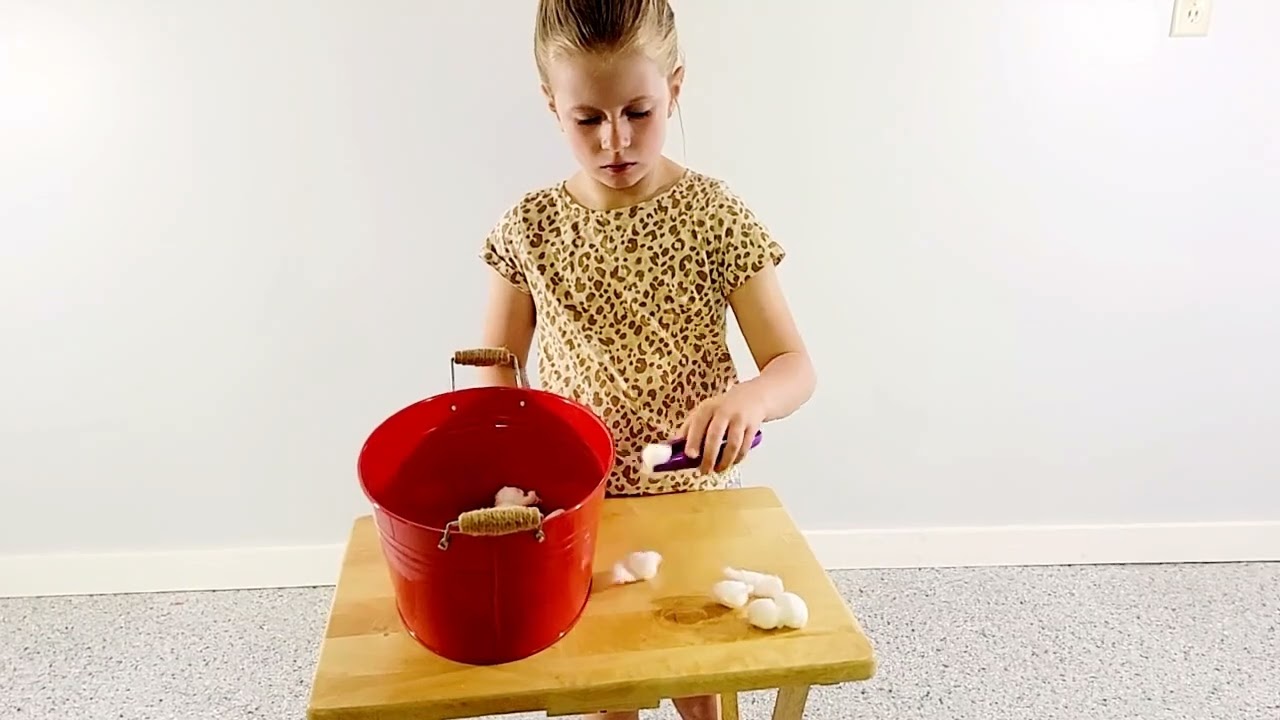 Cotton Ball Tongs Transfer