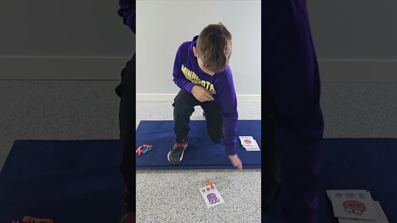 Monster Themed Fine Motor Activity and Gross Motor Activity