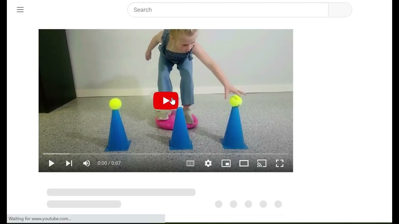 YouTube video player