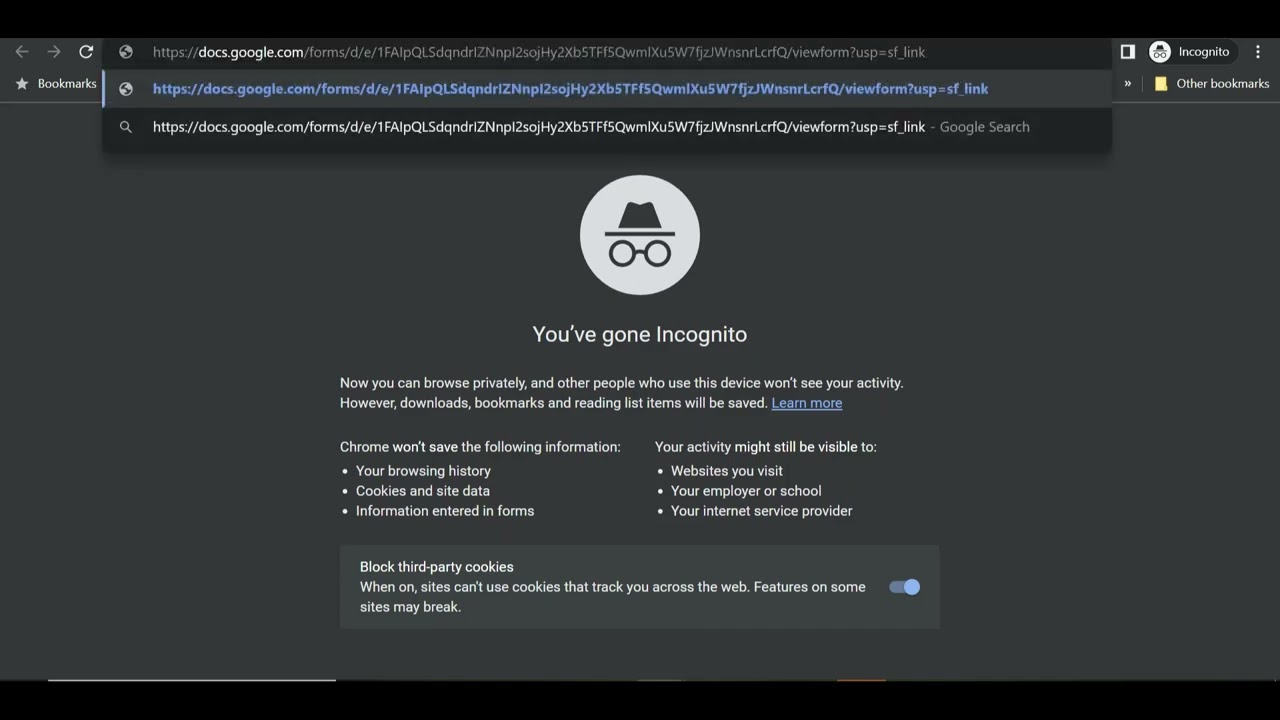 Tracking Form In Google Forms