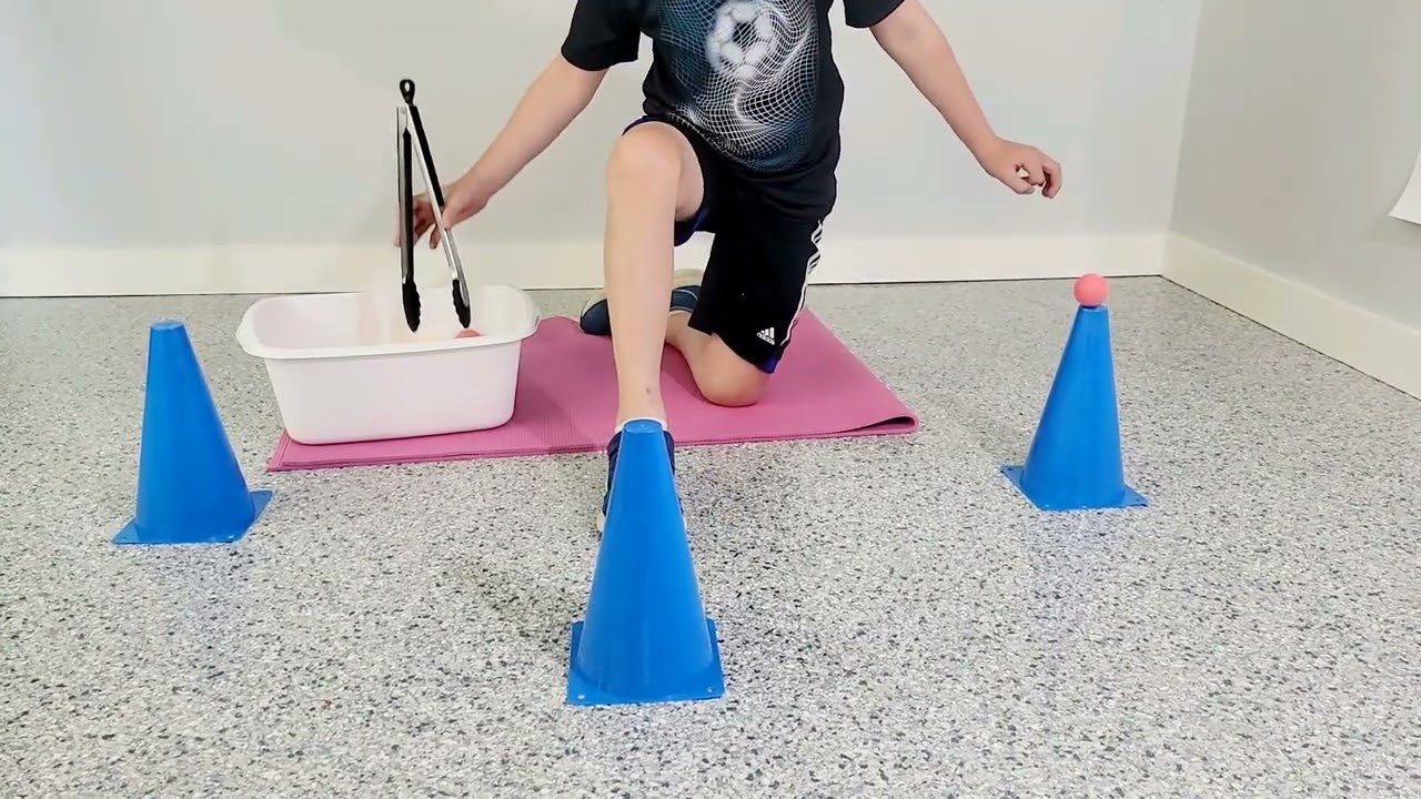 ping pong half kneel cone placement