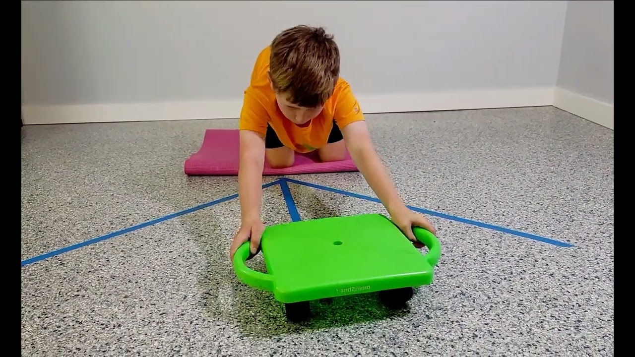 Painter’s Tape Scooter Board Roll Out