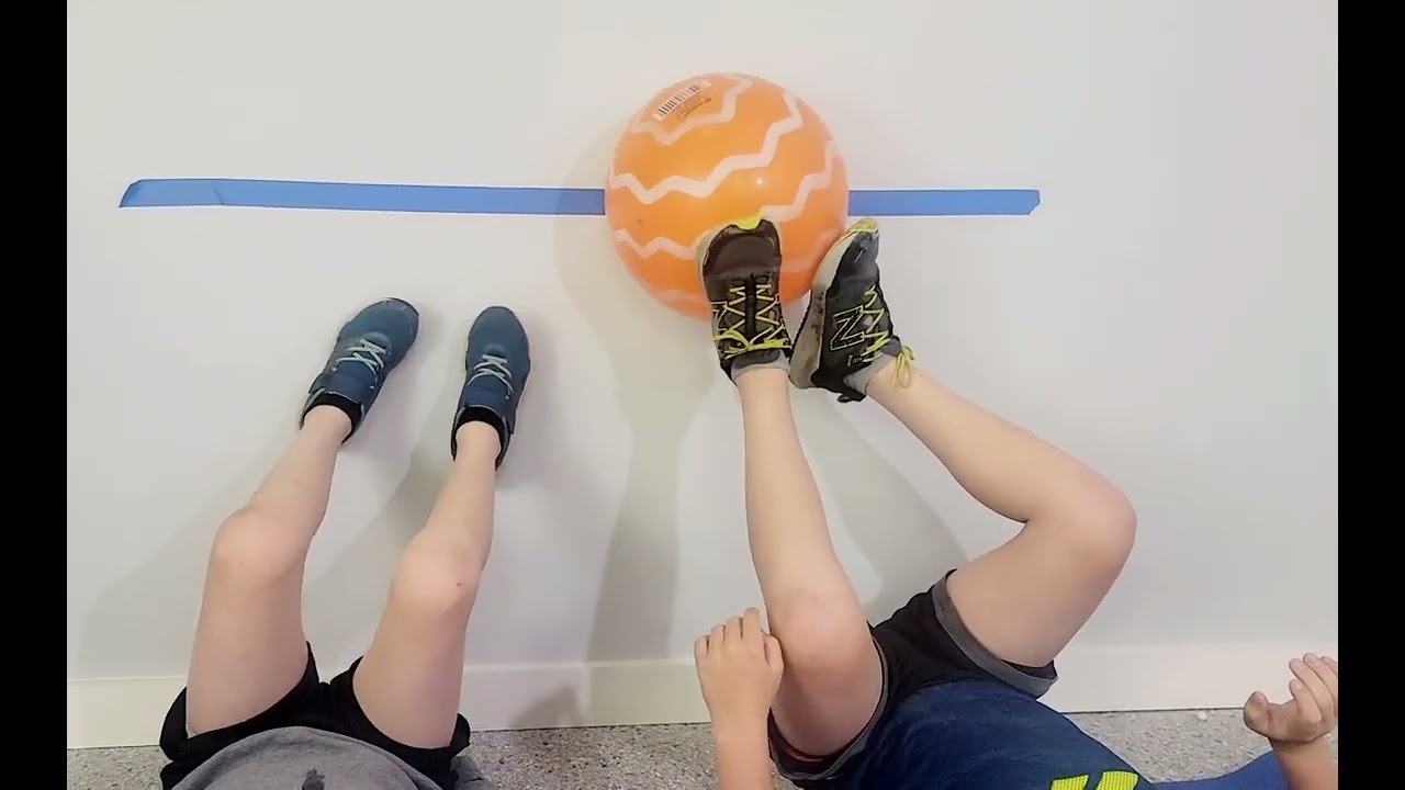 Leg Ball Roll Pass on Wall