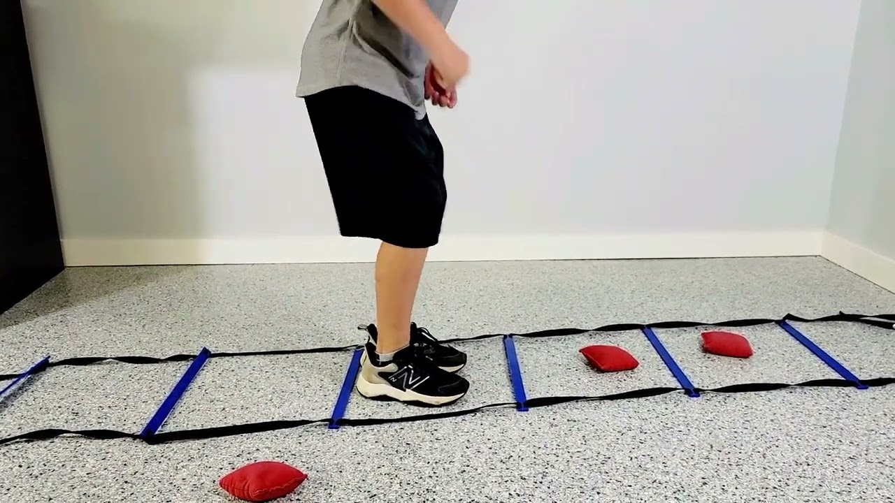 Agility Ladder Bean Bag Jump