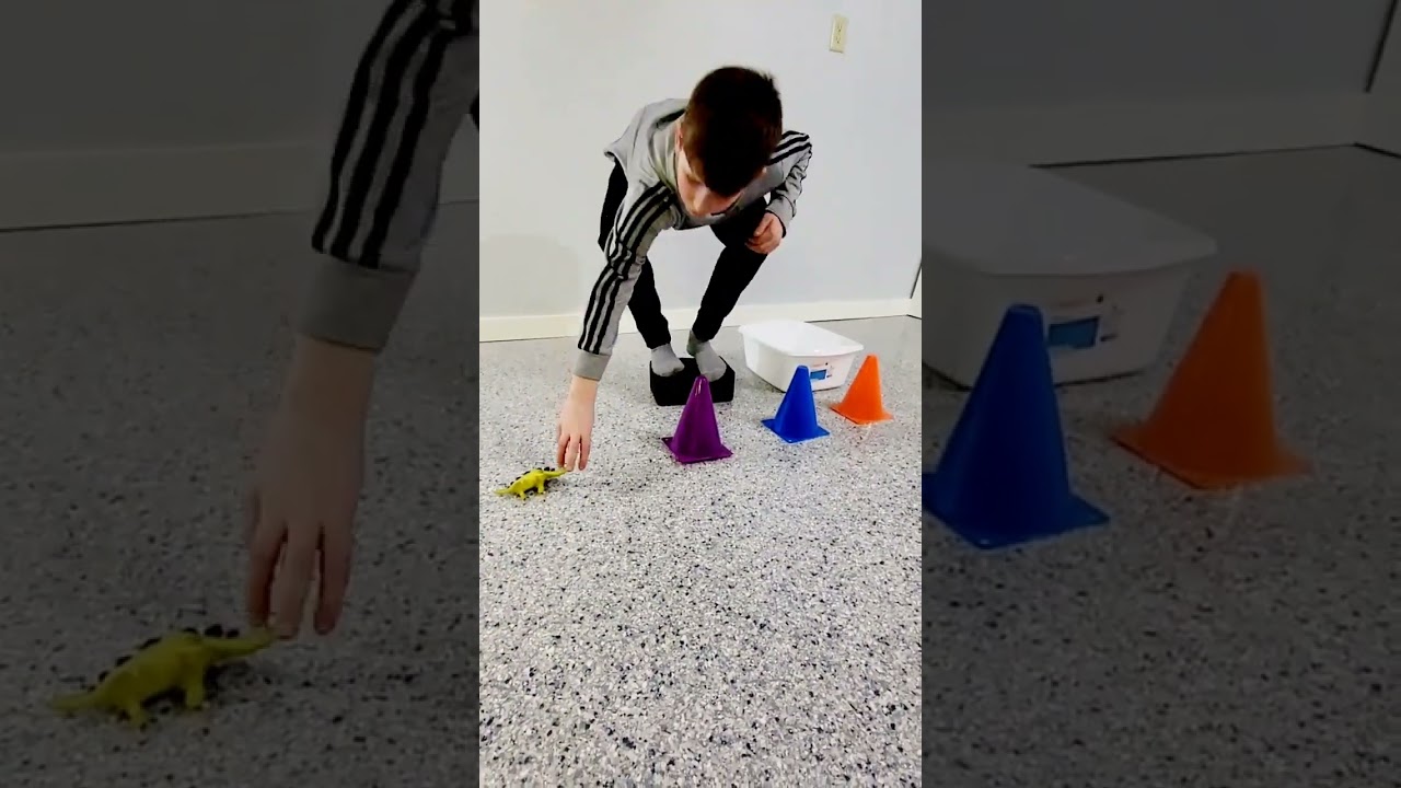 Dinosaur Knock Down Gross Motor Activity