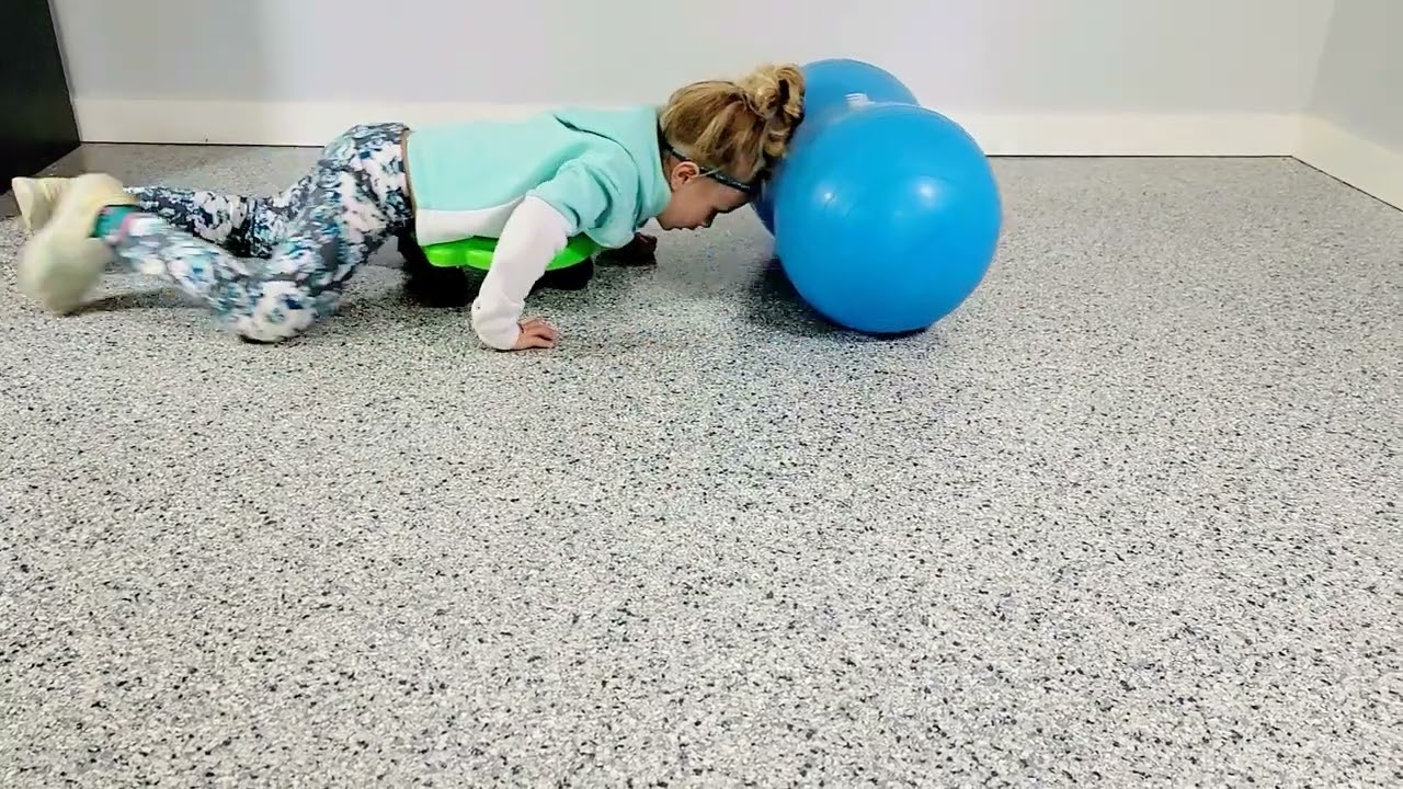 Prone Scooter Board Peanut Ball Head Roll