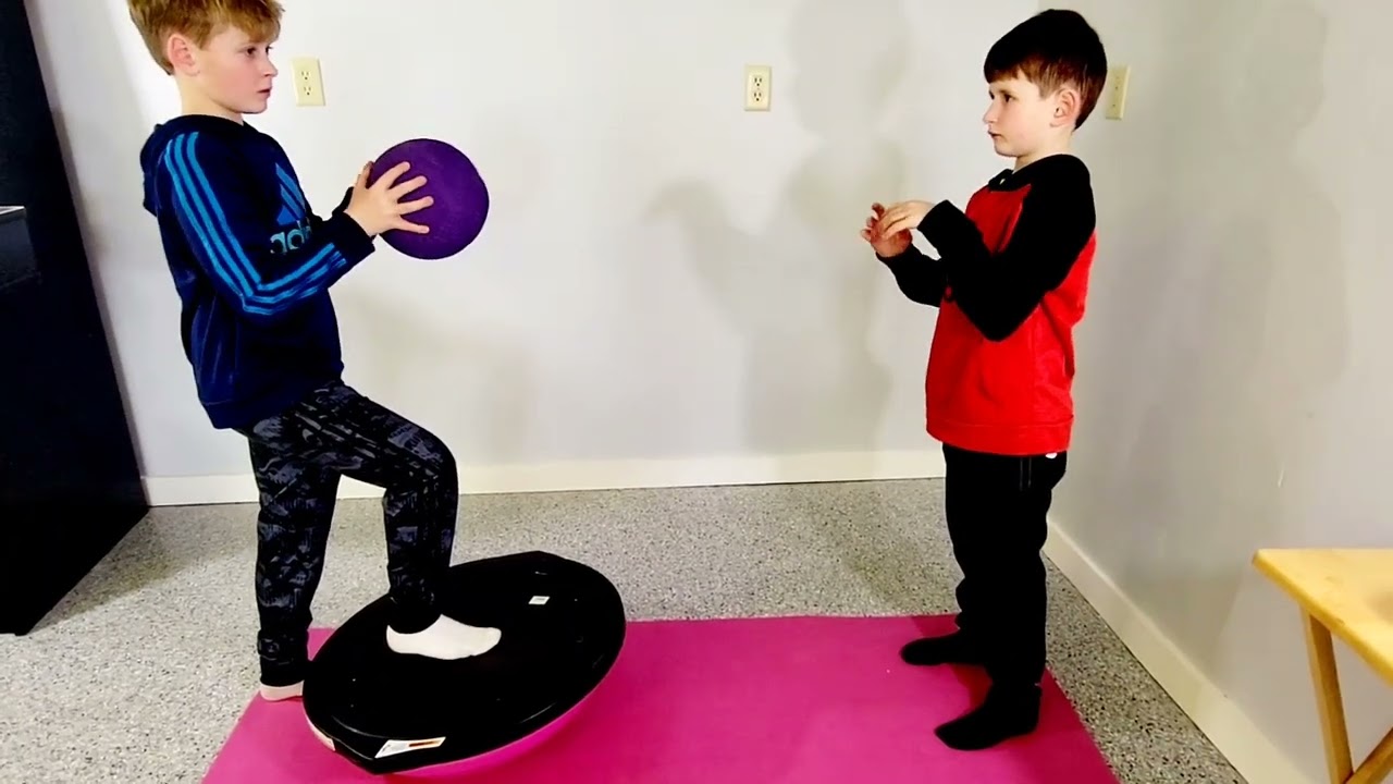 Bosu Half Stand Catch