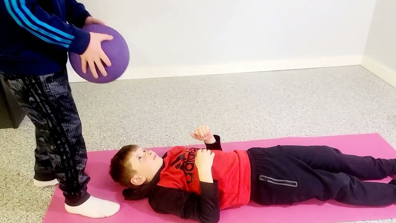 Supine Ball Toss
