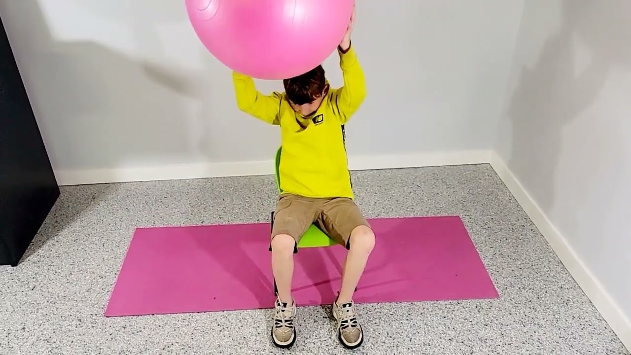 Seated Stability Ball Lift