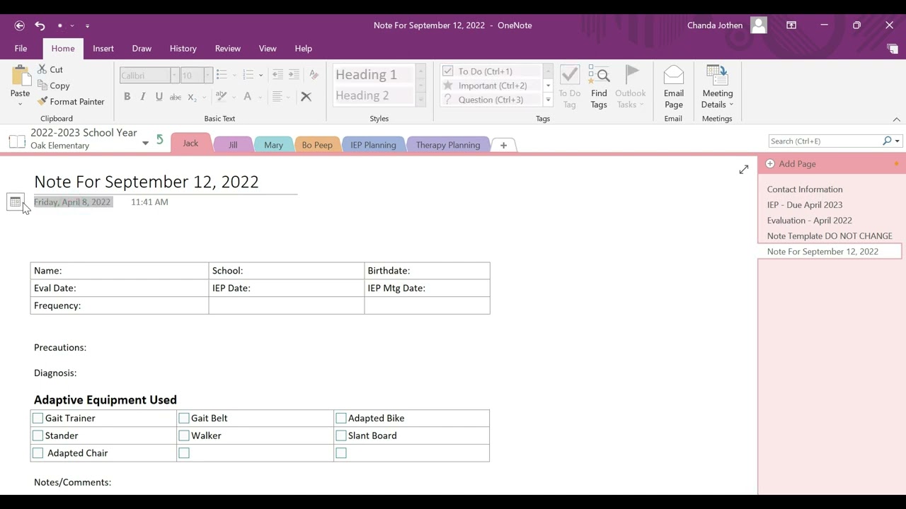 Folder Organization