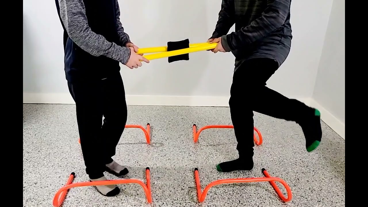 Hurdle Side Step Partner Activity