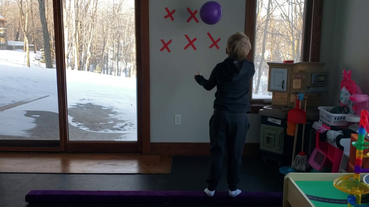 Balance Beam Ball Toss