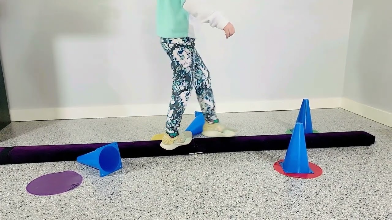 Balance Beam Cone Knock