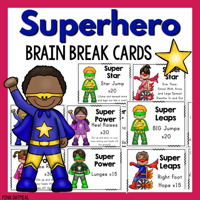 Superhero Would You Rather Brain Break - PE, Indoor Recess, OT, PT