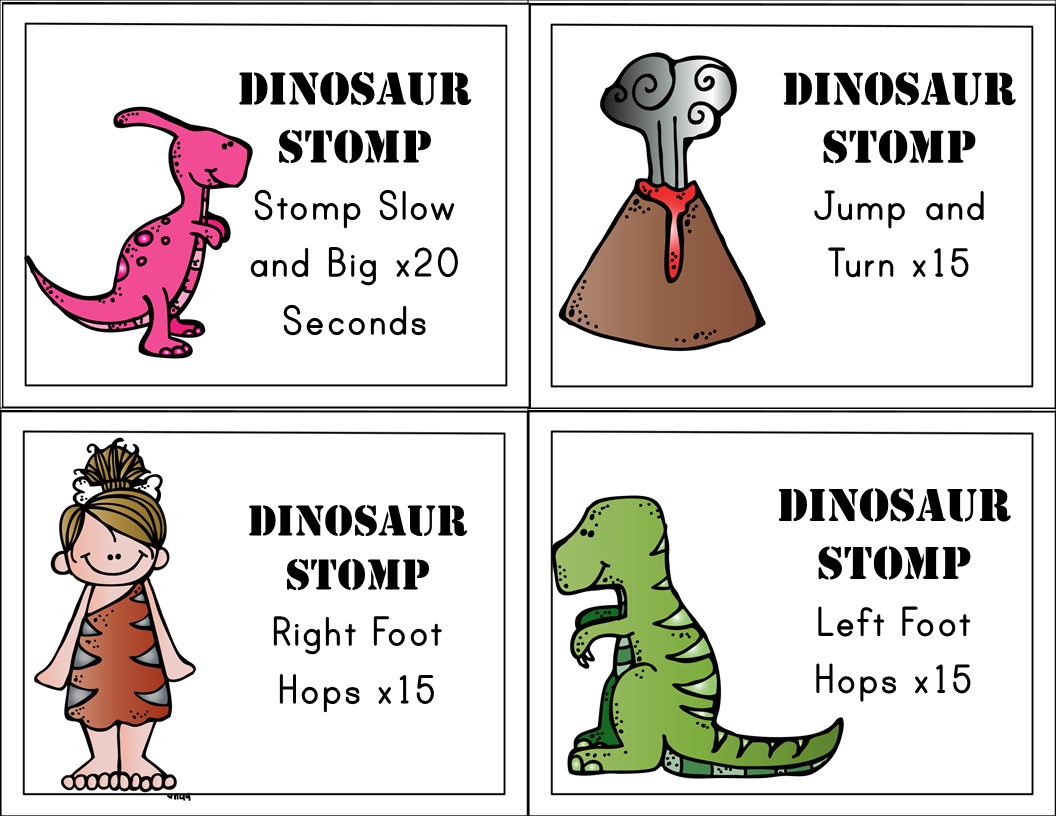 Dinosaur Themed Brain Breaks - Spanish