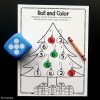 Christmas Fine Motor Activities Roll and Color