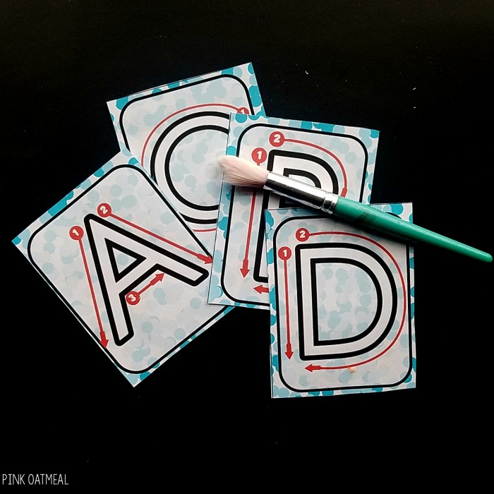 Winter Fine Motor Letter Formation