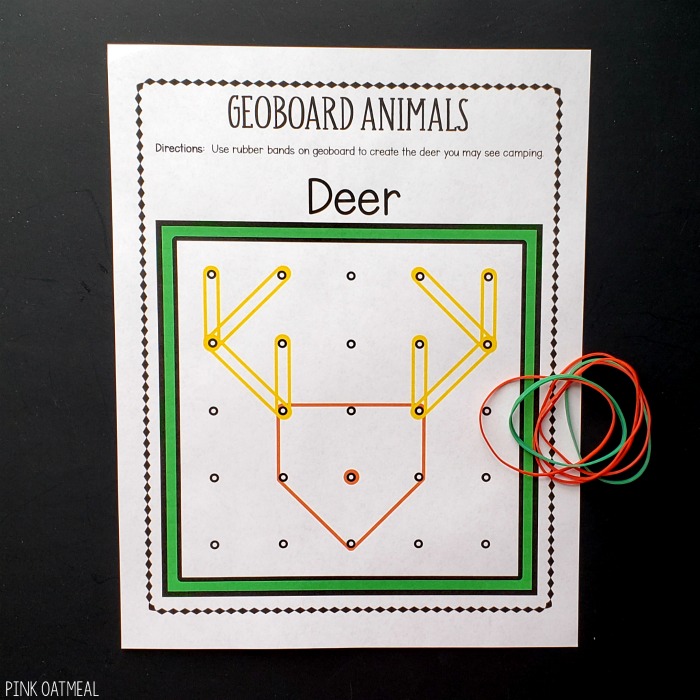 Camping Fine Motor - Geoboards