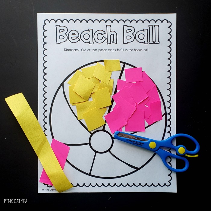 Summer Scissor Skills Activity - Toddler at Play