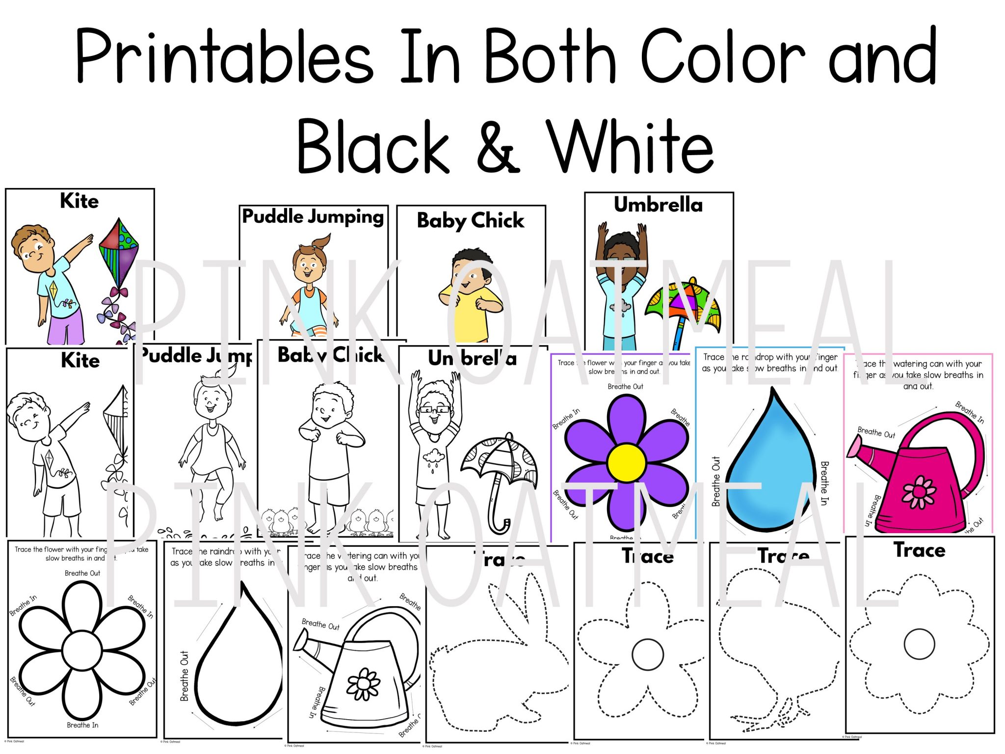Spring Themed Sensory Path and Motor Path Printables - Pink Oatmeal Shop