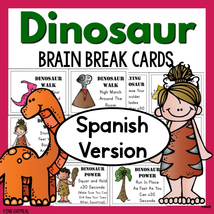 Dinosaur Themed Brain Breaks - Spanish