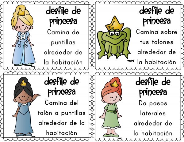 Princess Themed Brain Breaks - Spanish - Image 2