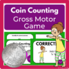 Coin Counting Gross Motor Game