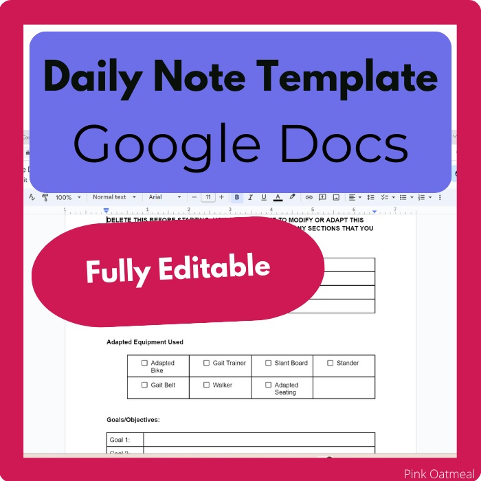 Google Docs Note Template