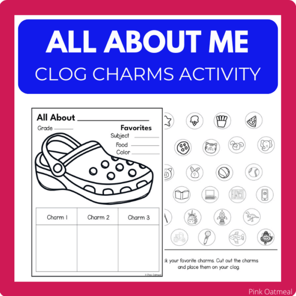 All About Me Clog Charm Activity