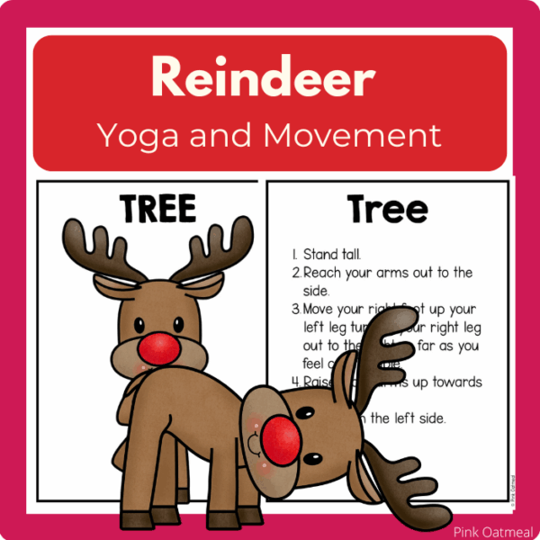 Reindeer Yoga Printables