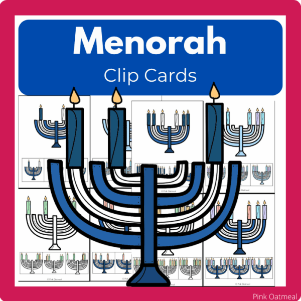 Menorah Clip Cards