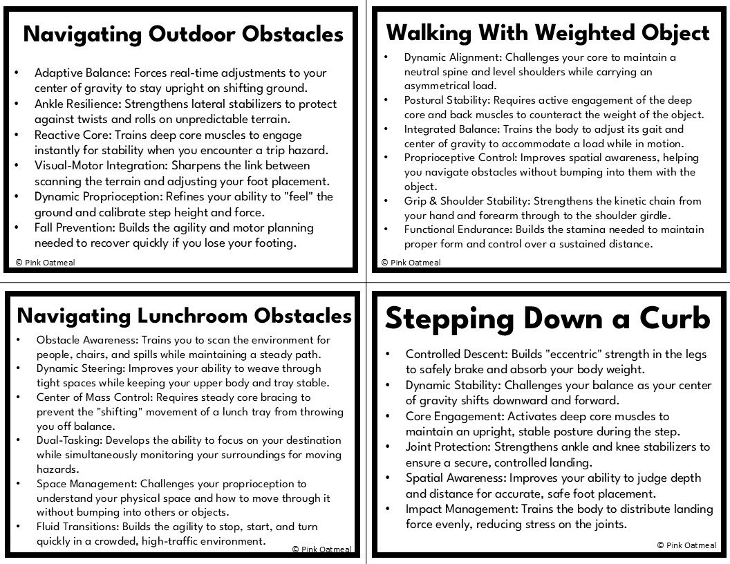 Functional Strength and Balance Cards and Printables-Kid Version - Image 3