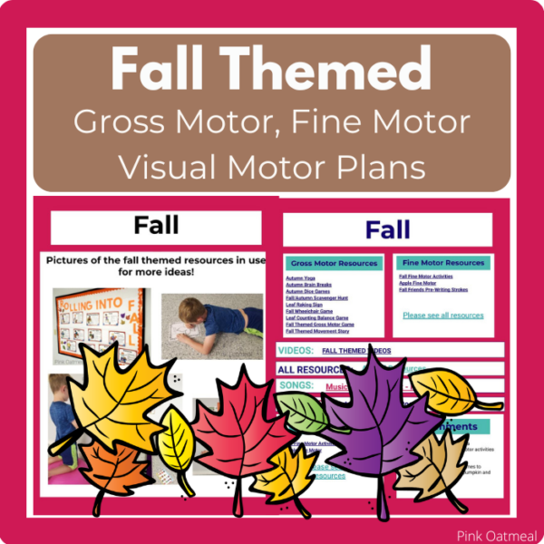 Fall Themed Weekly Lesson Plan