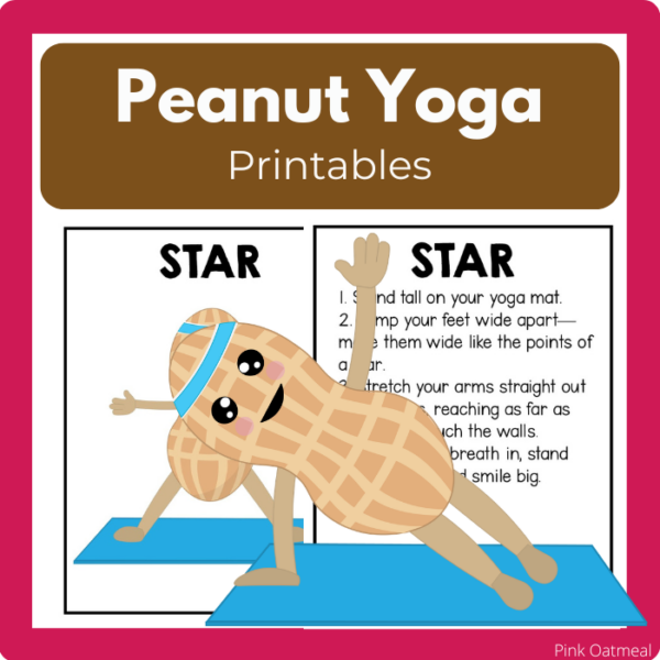Peanut Yoga and Movement Printables