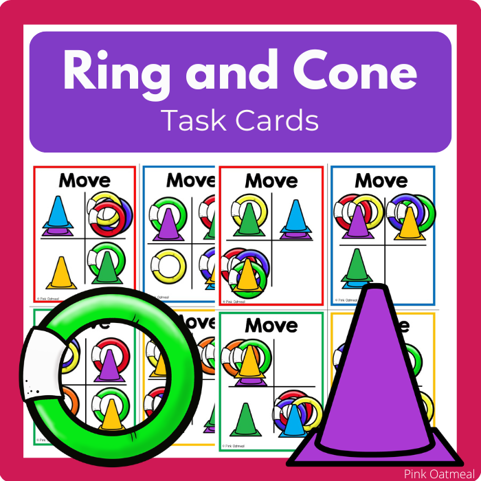 Cone and Ring Task Cards