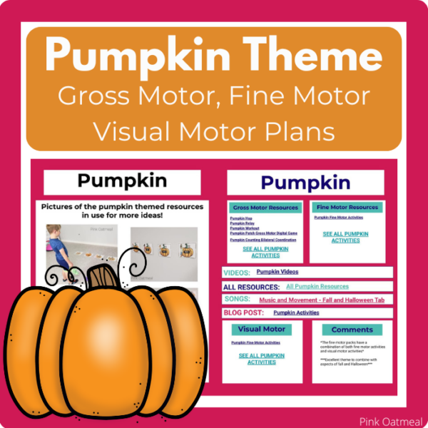 Pumpkin Themed Weekly Lesson Plan