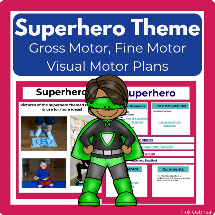 Superhero Themed Weekly Lesson Plan