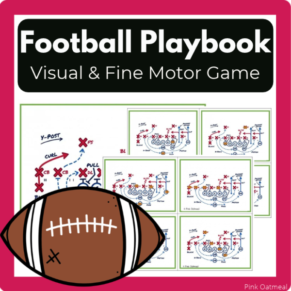 Football Playbook Fine Motor and Visual Motor Activity