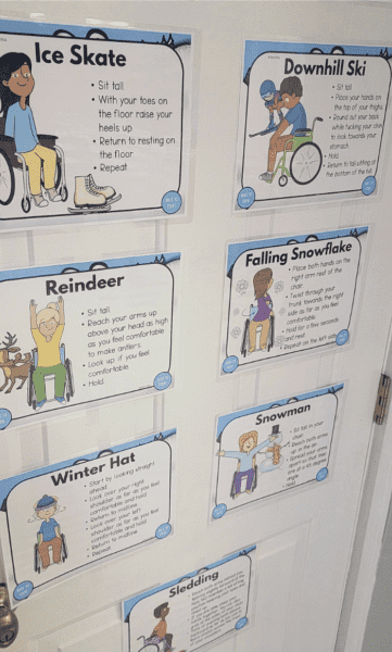 Winter Themed Wheelchair Game printables
