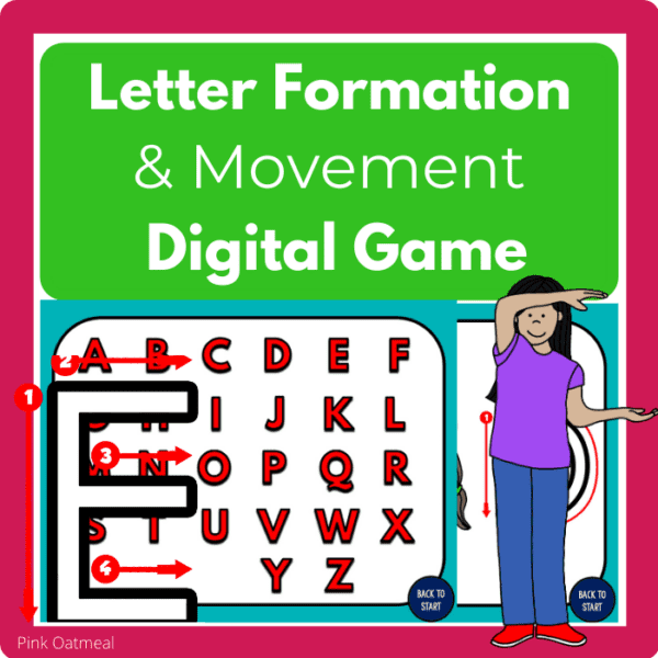 Letter Formation and Movement Digital Game