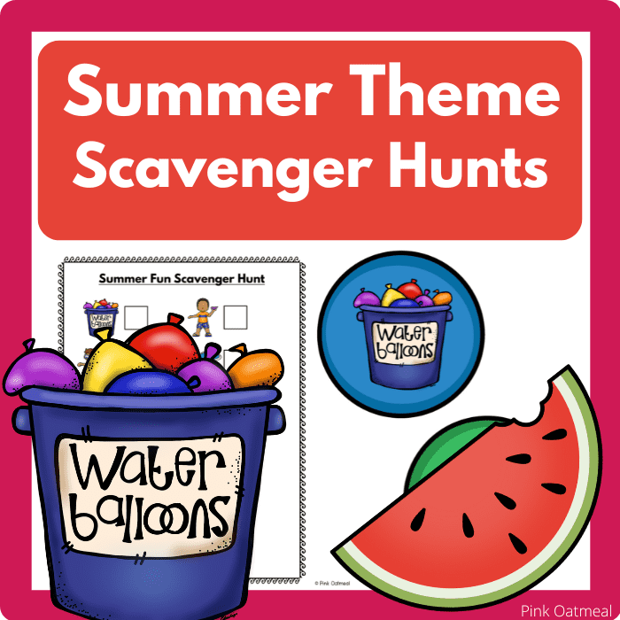 Summer Themed Scavenger Hunts