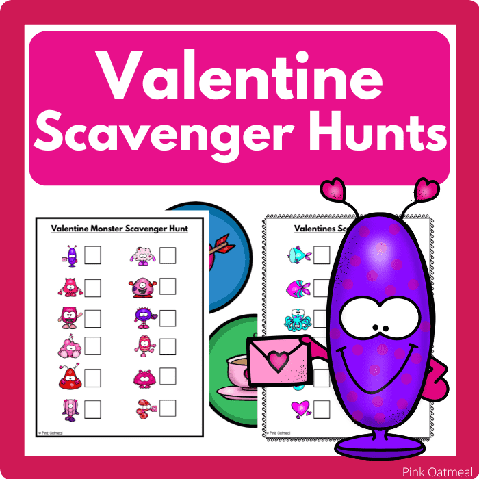 Valentine's Day Themed Scavenger Hunts