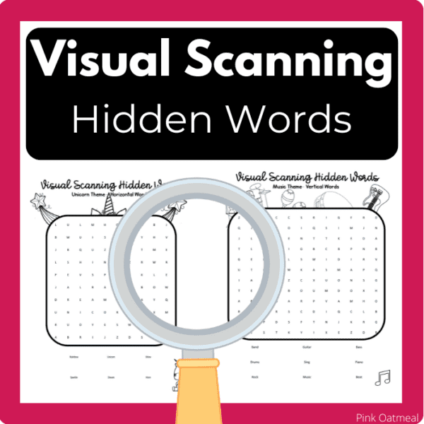 Hidden Word Visual Scanning